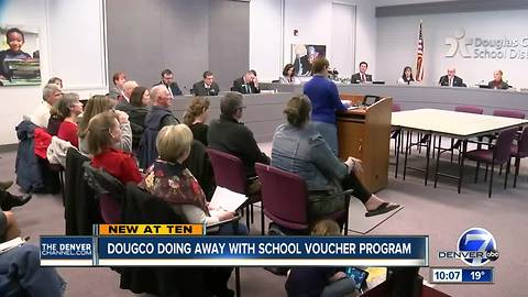 Douglas County school board votes to rescind voucher program