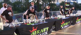 Draft Kings Halloween candy eating contest in Las Vegas