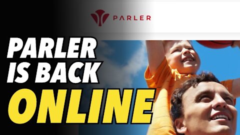 Parler is back online. New logo, new design
