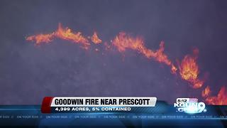 Goodwin Fire burns 4,399 acres in Prescott National Forest