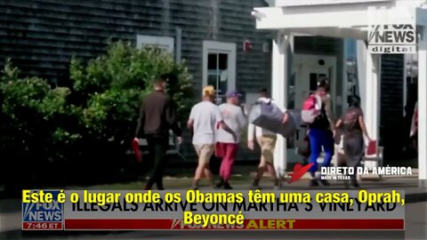 DeSantis envia ilegais para vizinhança de Obama