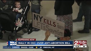 Anti-abortion protesters rally at Oklahoma Capitol