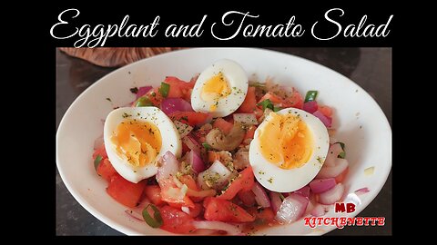 Trending Easy Budget Recipe Eggplant and Tomato Salad for you to share: #share #foryou #food