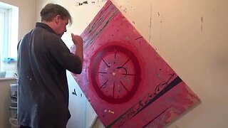 'RUBY THIN' - Abstract Speed Painting, time lapse