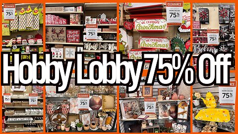 Hobby Lobby 75 Off Clearance😱🔥Hobby Lobby Clearance Run Deals😱🔥Hobby Lobby Shopping | #hobbylobby