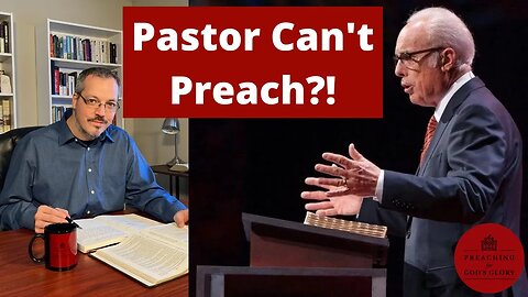 Pastor Can't Preach?! Would Your Church be Ready??? | John MacArthur Unable to Preach 2nd Service