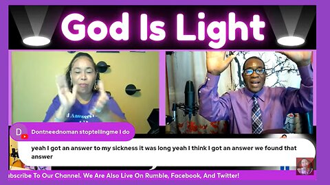 God Is Light Sunday Bible Study At 4:00pm PST