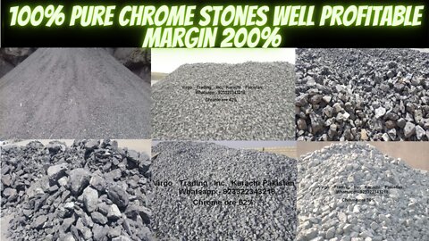 100% pure chrome stones well profitable margin 500%....