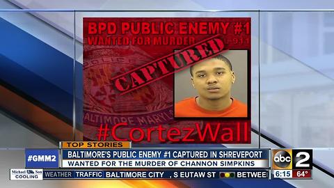 Baltimore's Public Enemy #1 captured in Shreveport, LA