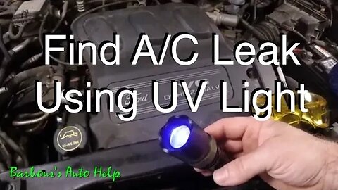 Find Refrigerant Leaks With a UV light