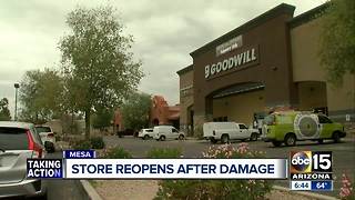 Goodwill store in Mesa reopening after major storm damage