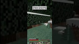 Minecraft - Estamos Construindo Um Reino Na Neve Jogando Com Amigos #Shorts