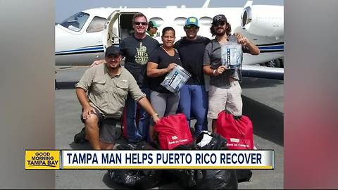 Tampa man saves family from hurricane-ravaged Puerto Rico and continues aid efforts to island