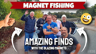 Magnet Fishing Amazing Finds with the Blazing Magnets.