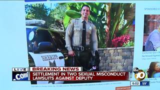 Settlement in two sexual misconduct lawsuits against deputy