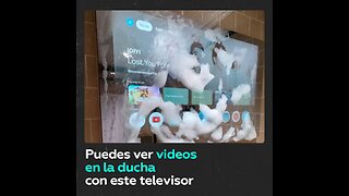 Televisor diseñado para el baño: se puede mojar y utilizar como espejo