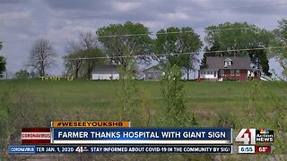 #WeSeeYouKSHB: Farmer thanks hospital with giant sign