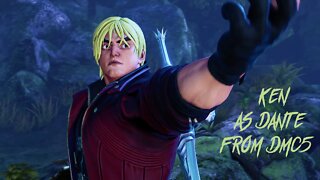 Street Fighter V Ken as Dante from DMC5 Outfit