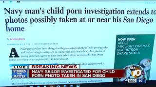Navy sailor investigated for child porn photo taken in San Diego