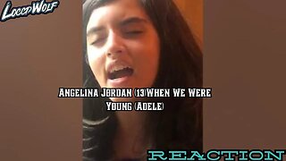 THE EMOTION! Angelina Jordan (13) live stream 06/13/2019 - When We Were Young (Adele) REACTION