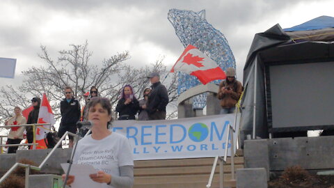 Kelowna BC Freedom Rally March 20, '21 - Dr. Reiner Fuellmich & Bettina Engler