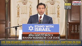 Gov. Ron DeSantis announces proposal to increase Florida sanctions on Iran