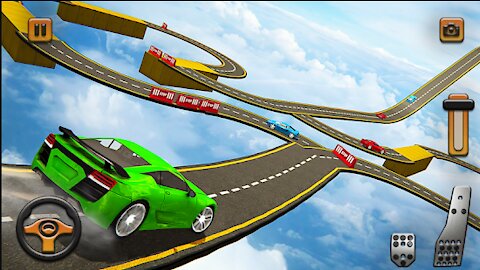Impossible Tracks Car Driving_ Ramp car Stunts _ Android Gameplay