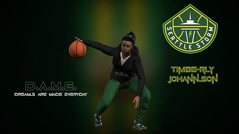 D.A.M.E. (Dreams Are Made Everyday): Timberly Johannson #animation #football #seattlestorm