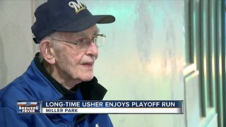 Long-time Miller Park usher enjoys playoff run