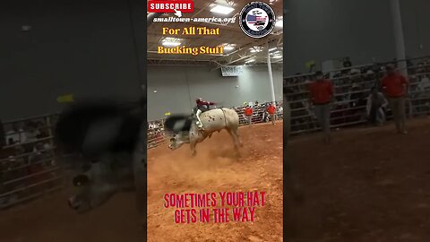 Sometimes Your Hat Gets In The Way #bullriding #youtubeshorts