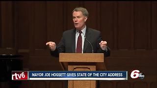 Mayor Hogsett touts economic growth, sets lofty goals for roads & crime in State of the City address