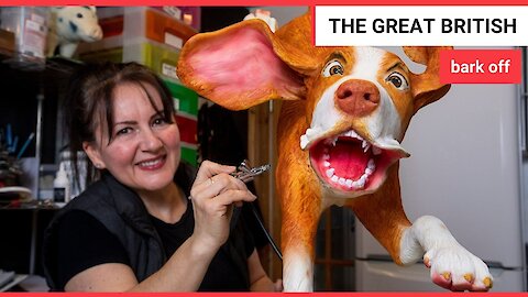 A talented baker made a nearly-lifesize sculpture of her pet beagle - out of CAKE