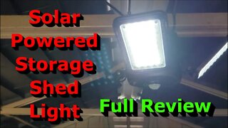 Solar Powered Motion Sensor Shed Light - Full Review