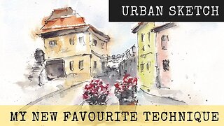 Soluble Ink and Watercolour - Urban Sketching for Beginners