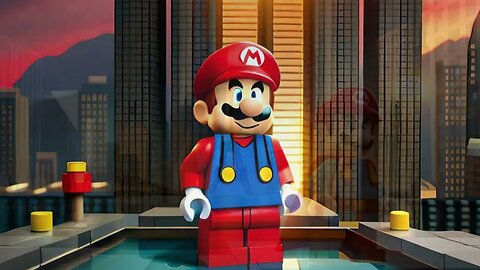 Super Mario World in Lego Part 2- AI generated