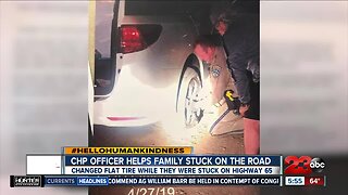 Hello humankindness: CHP officer helps family stuck on the road