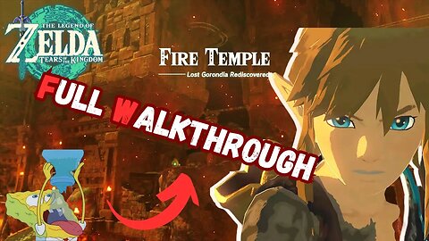 Tears of The Kingdom Full Fire Temple Walkthrough (All Chest,Locks, and Boss fight #nintendo #zelda