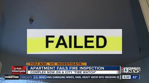 Sen. Harry Reid senior apartments fail fire inspection