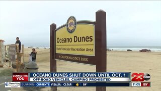 Oceano Dunes to remain closed to vehicles until October