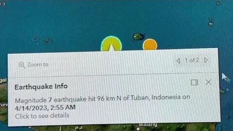 Indonesia Deep Earthquakes Apr 14, 20232