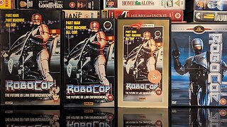 My Many Copies of Robocop (1987) on VHS and DVD #80smovie