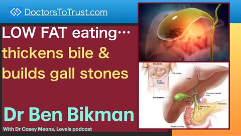 BEN BIKMAN 4 | LOW FAT eating…thickens bile & builds gall stones