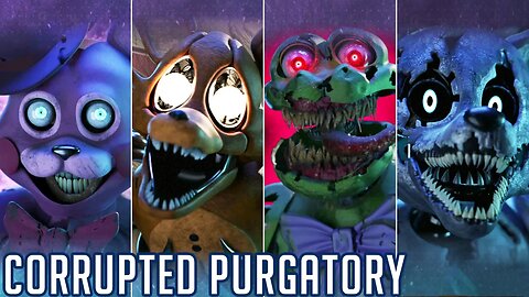 Corrupted Purgatory - All Jumpscares & Animatronics (Demo Gameplay)