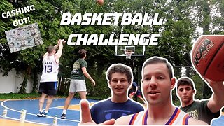 BASKETBALL CHALLENGES FOR MONEY PART 1 with Jared, James and Ethan
