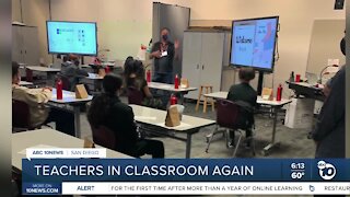 San Diego teachers returning to the classroom again