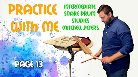 Practice Snare Drum With Me - Intermediate Snare Drum Studies Mitchell Peters 1