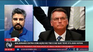 Bolsonaro entra com ação no TSE e diz que teve 51% dos votos