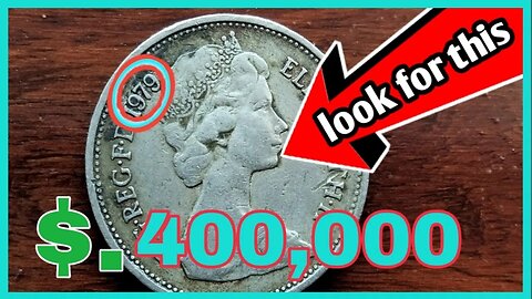 🔴UK Five New pence 1979 Elizabeth Coin.most expensive Coin worth up to $400,000 look for this?