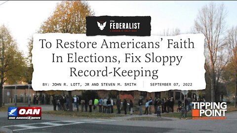 Tipping Point - To Restore Americans' Faith in Elections, Fix Sloppy Record-keeping