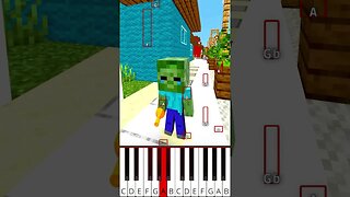 Help Baby Zombie Save Bad Father Or Grimace Shake (@TinyCraft.) - Octave Piano Tutorial